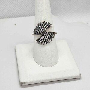 BRAND NEW   Sterling Silver 925 Majestic Feathers Ring